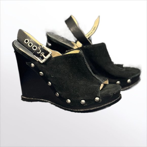 Women's Michael Kors Black Wedge Shoes - Picture 1 of 3